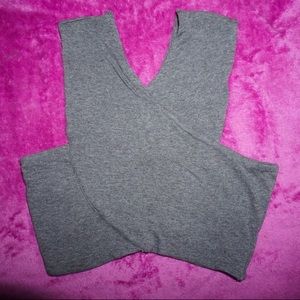Gray cropped top from Garage
